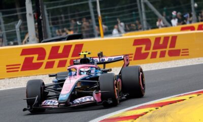 Colapinto durante la qualy en Spa. (AP Photo/Geert Vanden Wijngaert
