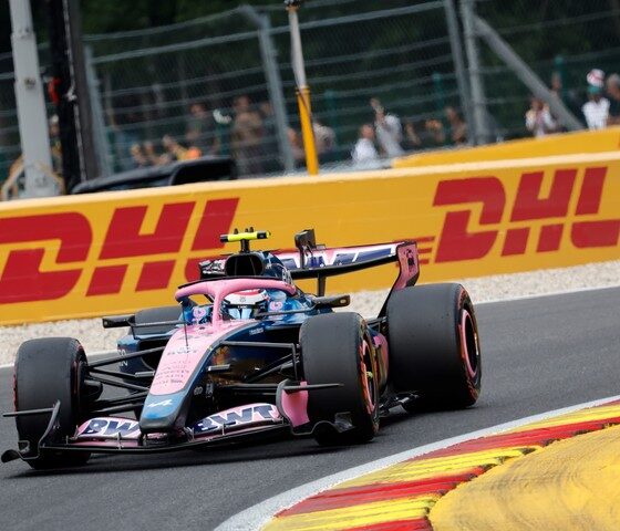 Colapinto durante la qualy en Spa. (AP Photo/Geert Vanden Wijngaert