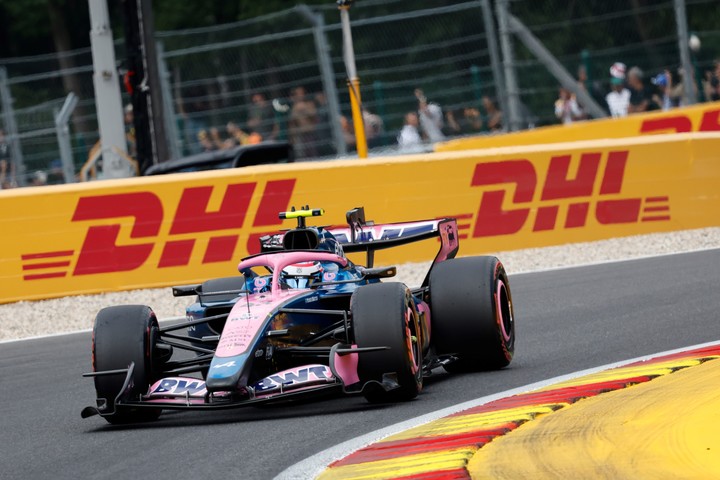Colapinto durante la qualy en Spa. (AP Photo/Geert Vanden Wijngaert