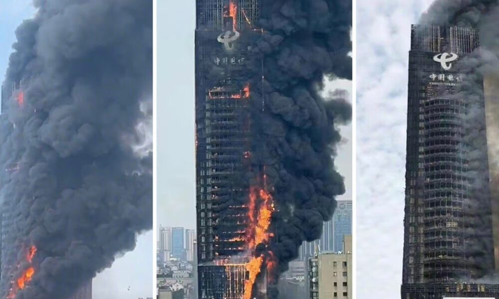 china incendio rascacielos